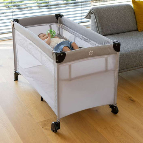 FreeON Bedside Travel Cot Double – With Moving Side & Second Layer