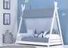 Drewex - Drewex Tipi Milo Junior Bed 140X70 White - Mari Kali Stores Cyprus