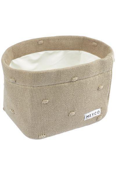 Meyco Nursery Basket Mini Knots - Sand - Medium - Mari Kali Stores Cyprus