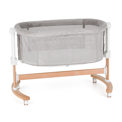 Petite&Mars Bedside crib Glory with swing function 2in1