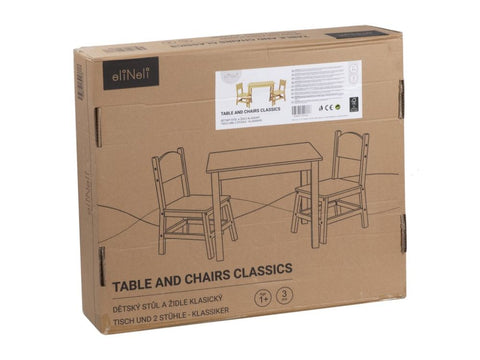ElisDesign Children's table and chair (set) - natural