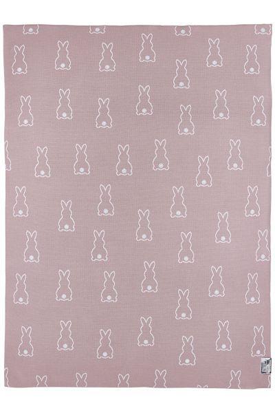 Meyco Crib Bed Blanket Rabbit - Lilac - 75x100cm - Mari Kali Stores Cyprus