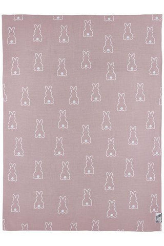 Meyco Crib Bed Blanket Rabbit - Lilac - 75x100cm - Mari Kali Stores Cyprus