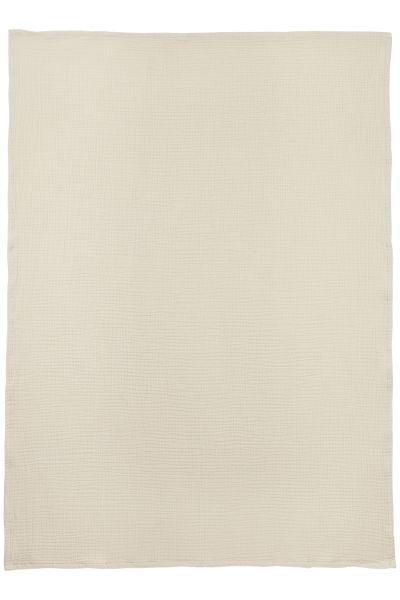 Meyco Crib Sheet Pre-washed Muslin Uni - Soft Sand - 75x100cm - Mari Kali Stores Cyprus