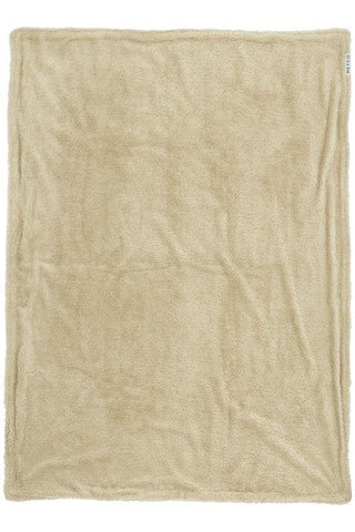 Crib Blanket Velvet Knots Teddy - Sand 75x100cm - Mari Kali Stores Cyprus