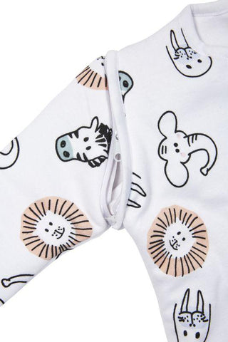 Baby Sleeping Bag, Detachable Sleeve Lined Animals 60cm - Mari Kali Stores Cyprus