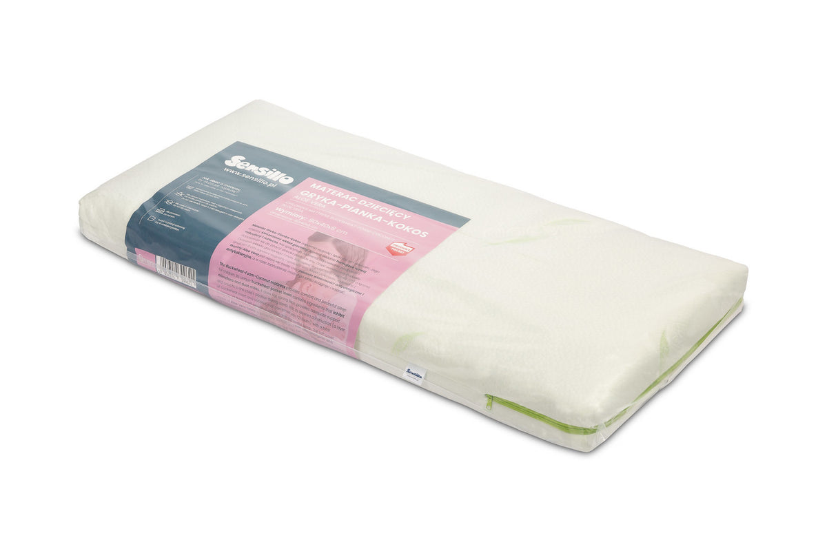 Mattress Buckwheat Foam Coconut 90x40 aloe vera
