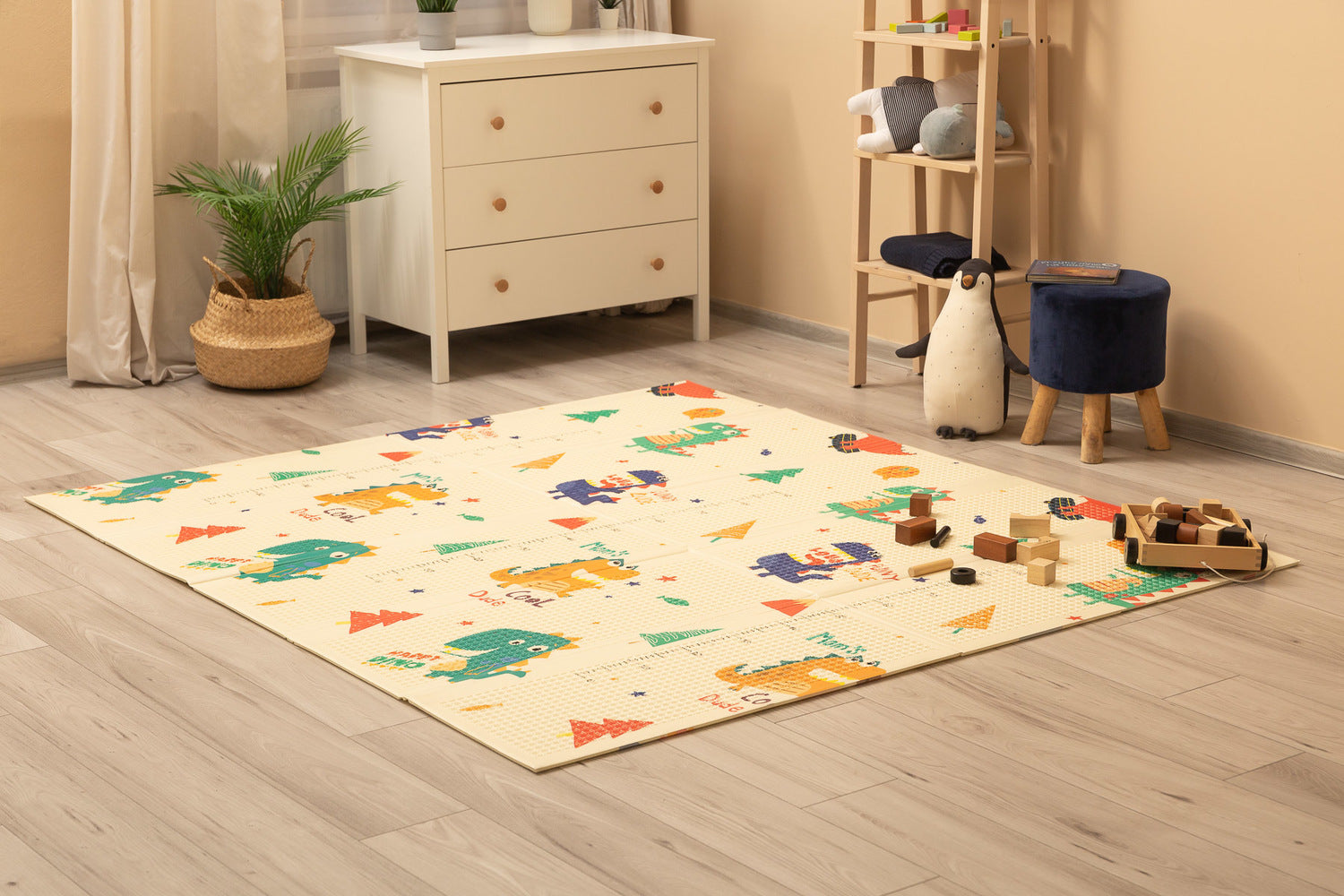 Toyz Foldable Playmat Dinosaurs 180 x 200 cm