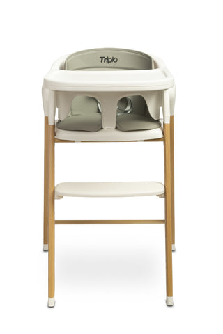 Caretero HighChair & Bouncer Triplo 3 in 1 Grey