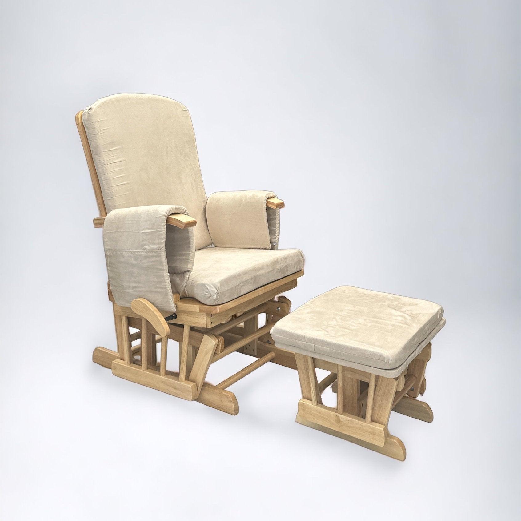 mk Collection - mkCollection Deluxe Gliding Nursing Chair with Ottoman - Mari Kali Stores Cyprus