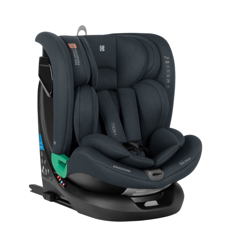 KikkaBoo Car seat 40-150 cm i-Roll i-SIZE Black