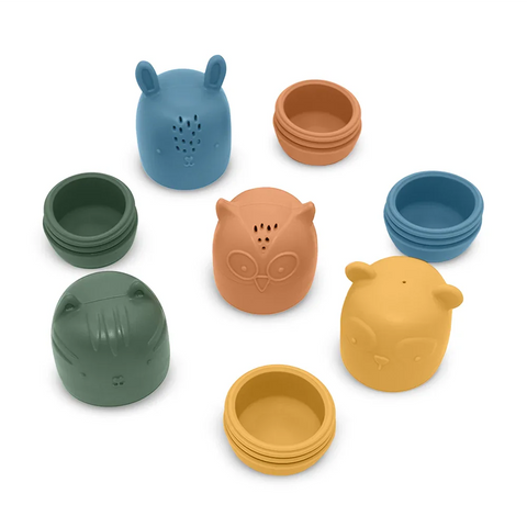 Petite&Mars Silicone bath toys Amigos