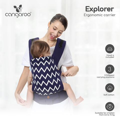 Cangaroo Ergonomic carrier Explorer black