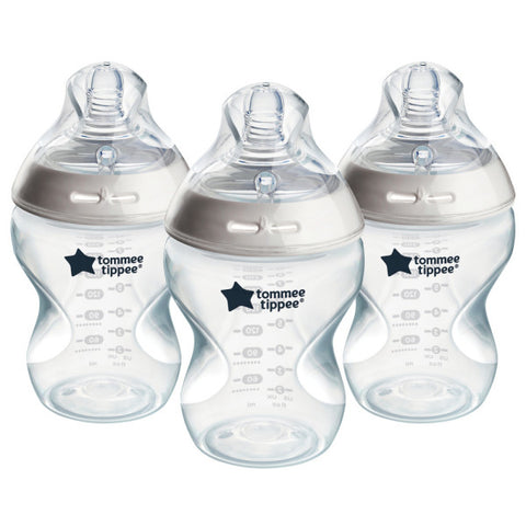 Tommee Tippee Natural Start Anti-Colic Baby Bottles 260ml, 0m+ Pack of 3