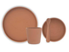 Jollein - Children's dinnerware set 4-piece - Silicone - Caramel - Mari Kali Stores Cyprus