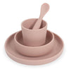 Jollein - Children's dinnerware set 4-piece - Silicone - Pale Pink - Mari Kali Stores Cyprus