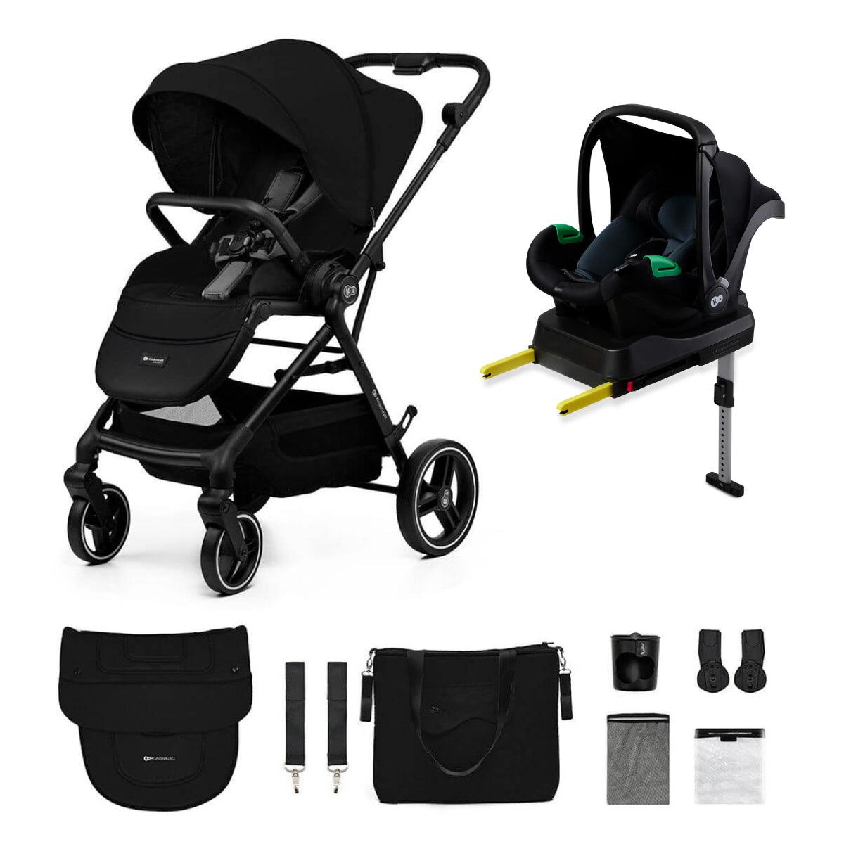 Kinderkraft YOXI Stroller, Car Seat & Isofix Base Bundle