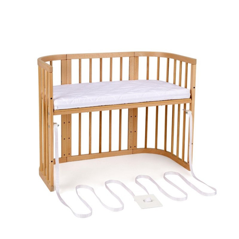 Waldin New 5in1 baby bed with cradle NATURAL