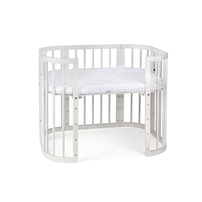 Waldin New 5in1 baby bed with cradle White