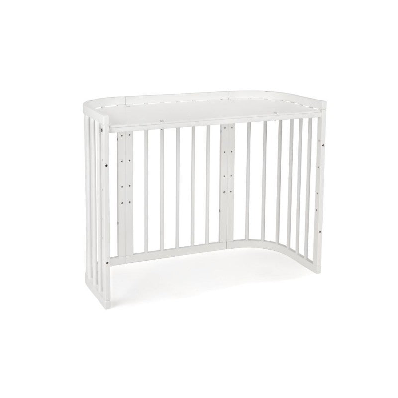 Waldin New 5in1 baby bed with cradle White