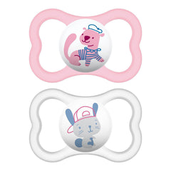 MAM - MAM air silicone soother 6-16m 2-pcs - Mari Kali Stores Cyprus