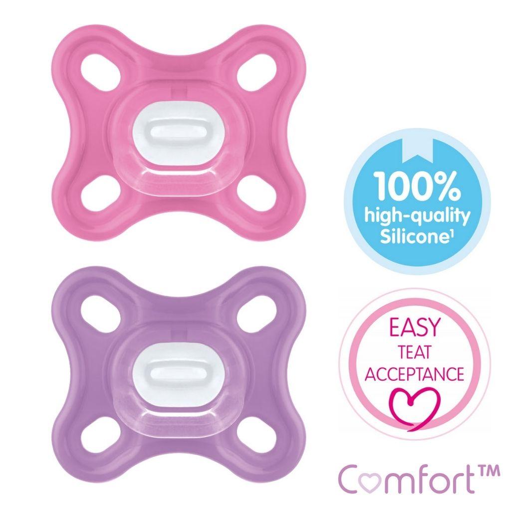 MAM - MAM silicone soother comfort 2-pcs - Mari Kali Stores Cyprus