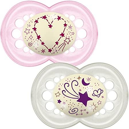 MAM - MAM silicone soother night 6-16m 2-pcs - Mari Kali Stores Cyprus