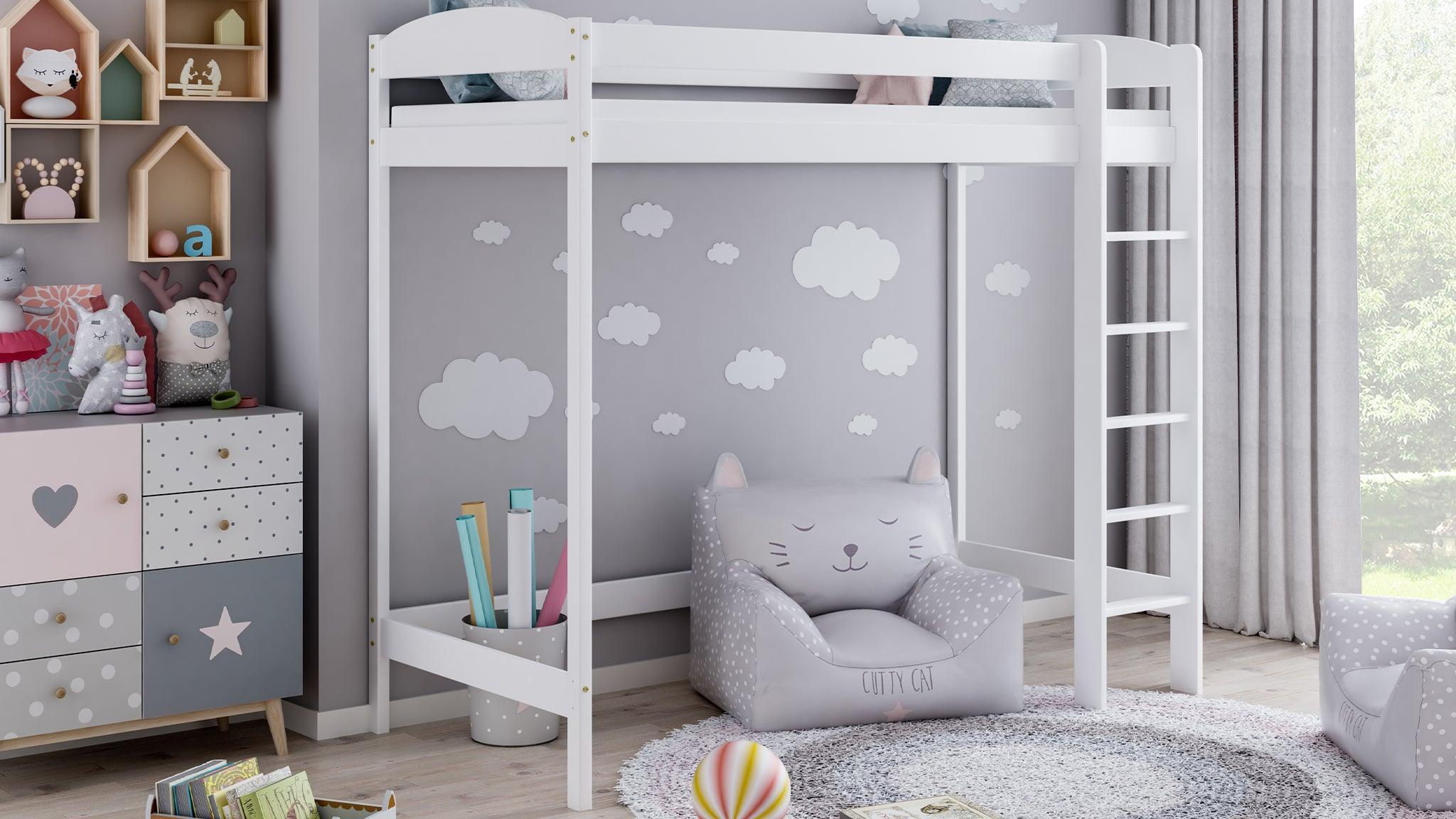 MebleWrobel - MebleWrobel Mezzanine bed with Arch 190X90 White - Mari Kali Stores Cyprus