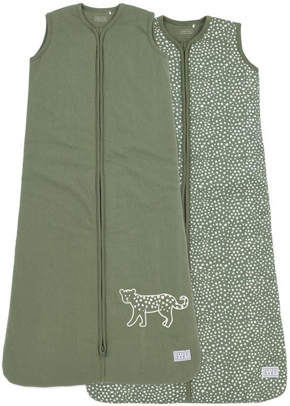 Meyco - Baby Sleeping Bag 2pack - Cheetah - Forest Green - 70cm - Mari Kali Stores Cyprus
