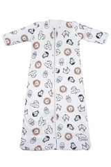 Meyco - Baby Sleeping Bag, Detachable Sleeve Lined Animals 90cm - Mari Kali Stores Cyprus
