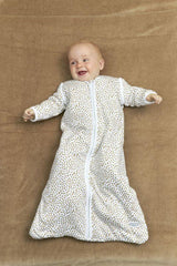 Meyco - Baby Sleeping Bag, Detachable Sleeve Lined Cheetah Taupe - 90cm - Mari Kali Stores Cyprus