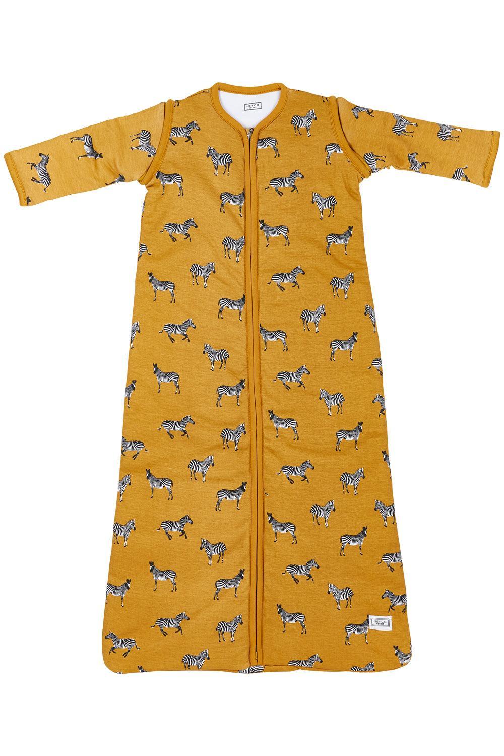 Meyco - Baby Sleeping Bag, Detachable Sleeve Lined Zebra Animal - Honey Gold 90cm - Mari Kali Stores Cyprus