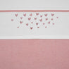 Meyco - Cot Bed Sheet Hearts - Old Pink - Mari Kali Stores Cyprus