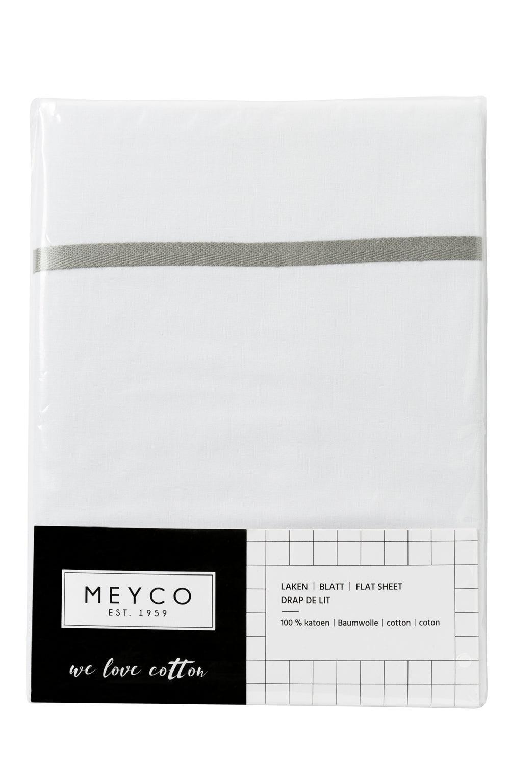 Meyco - Cot Bed Sheet Piping - Grey - Mari Kali Stores Cyprus