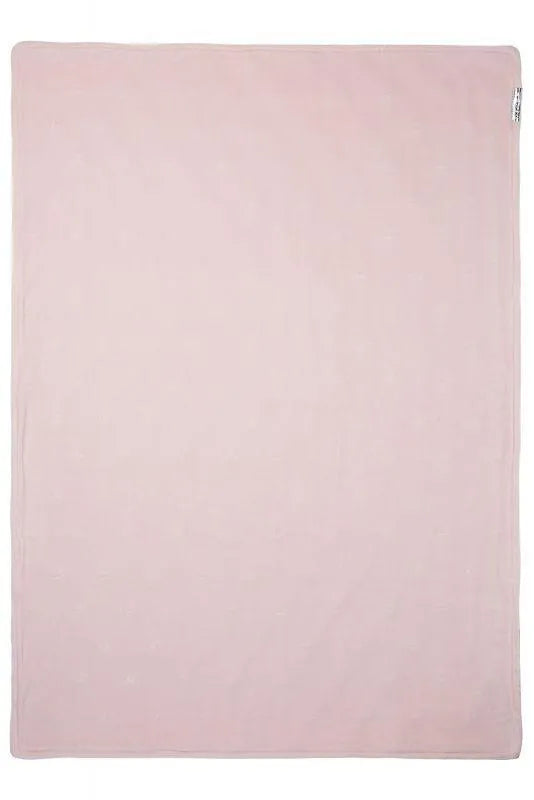 Meyco - Crib Blanket Velvet Knots - Pink - Mari Kali Stores Cyprus