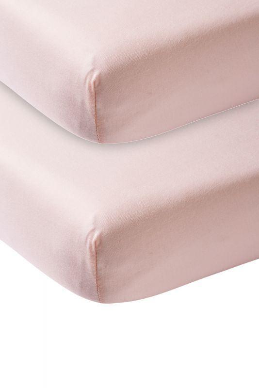 Meyco - Fitted Jersey Sheet 2Pack 70x140 - Light Pink - Mari Kali Stores Cyprus