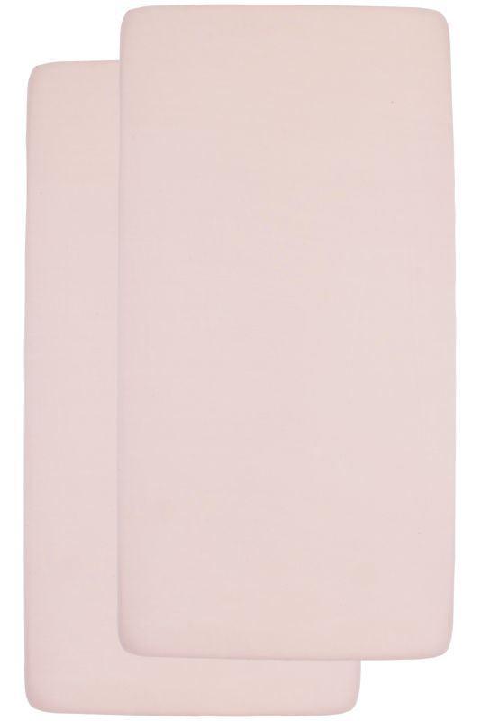 Meyco - Fitted Jersey Sheet 2Pack 70x140 - Soft Pink - Mari Kali Stores Cyprus