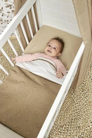Meyco - Fitted Sheet Co-sleeper 2-pack Uni - Sand - 50x90cm - Mari Kali Stores Cyprus
