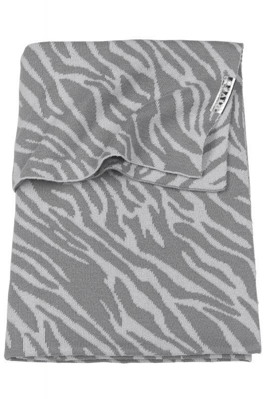 Meyco - Meyco Cot Bed Blanket Zebra - Grey - 100x150cm - Mari Kali Stores Cyprus