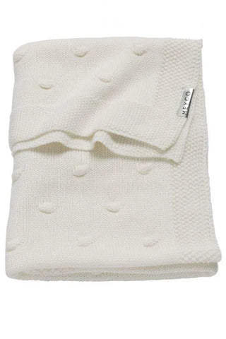Meyco - Meyco Crib Blanket Knots - Offwhite - 75x100cm - Mari Kali Stores Cyprus