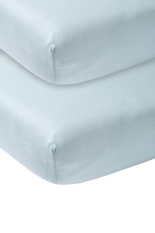 Meyco - Meyco Jersey Fitted Sheet 2-Pack - Light Blue - 60x120 - Mari Kali Stores Cyprus