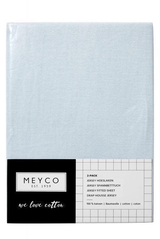 Meyco - Meyco Jersey Fitted Sheet 2-Pack - Light Blue - 60x120 - Mari Kali Stores Cyprus