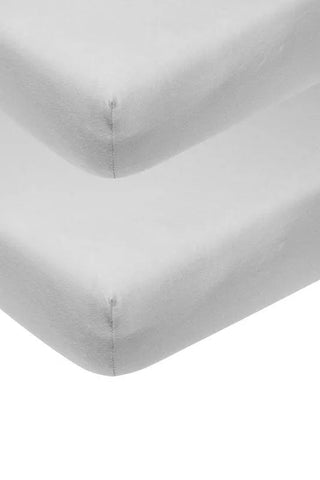 Meyco - Meyco Jersey Fitted Sheet 2-Pack - Light Grey - 60x120 - Mari Kali Stores Cyprus