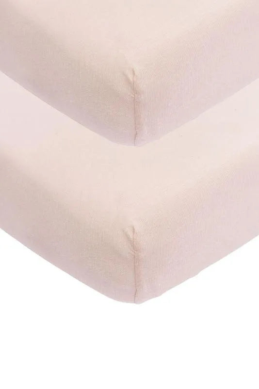Meyco - Meyco Jersey Fitted Sheet 2-Pack - Soft Pink - 60x120 cm - Mari Kali Stores Cyprus