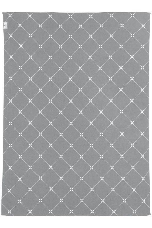 Meyco - Meyco X Mrs. Keizer Crib Blanket Louis - Grey- 75x100cm - Mari Kali Stores Cyprus