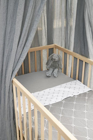 Meyco - Meyco X Mrs. Keizer Crib Blanket Louis - Grey- 75x100cm - Mari Kali Stores Cyprus