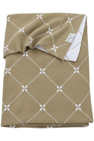 Meyco - Meyco X Mrs. Keizer Crib Blanket Louis - Taupe- 75x100cm - Mari Kali Stores Cyprus