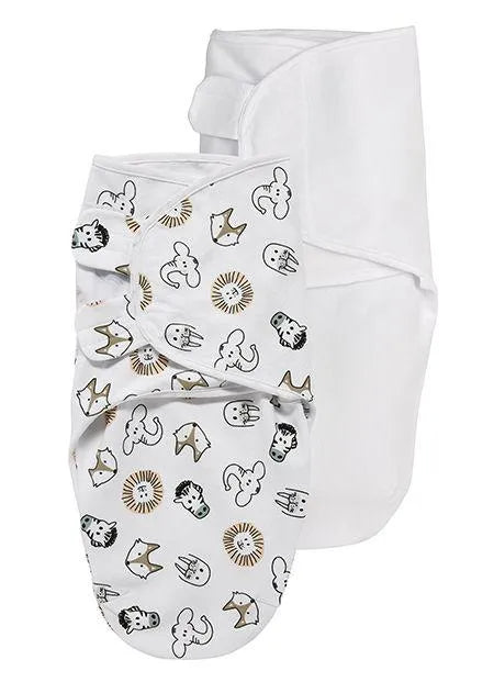 Meyco - Swaddle Meyco 2pack - Animal/Uni - 0-3m - Mari Kali Stores Cyprus