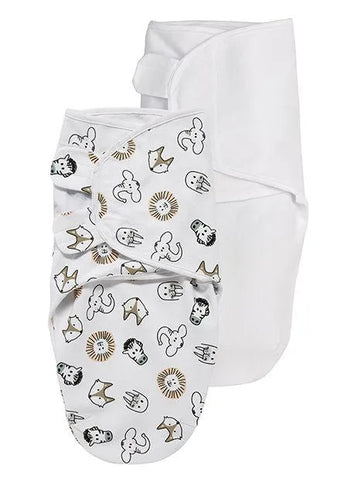 Meyco - Swaddle Meyco 2pack - Animal/Uni - 0-3m - Mari Kali Stores Cyprus