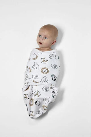 Meyco - Swaddle Meyco 2pack - Animal/Uni - 0-3m - Mari Kali Stores Cyprus